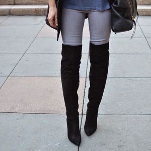 Dolce Vita OTK Black Suede Boot